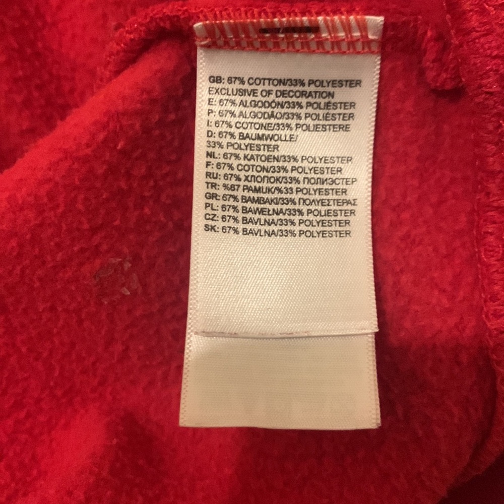 The North Face Red Jacket with Hood and Black Logo - Picture 7 of 10